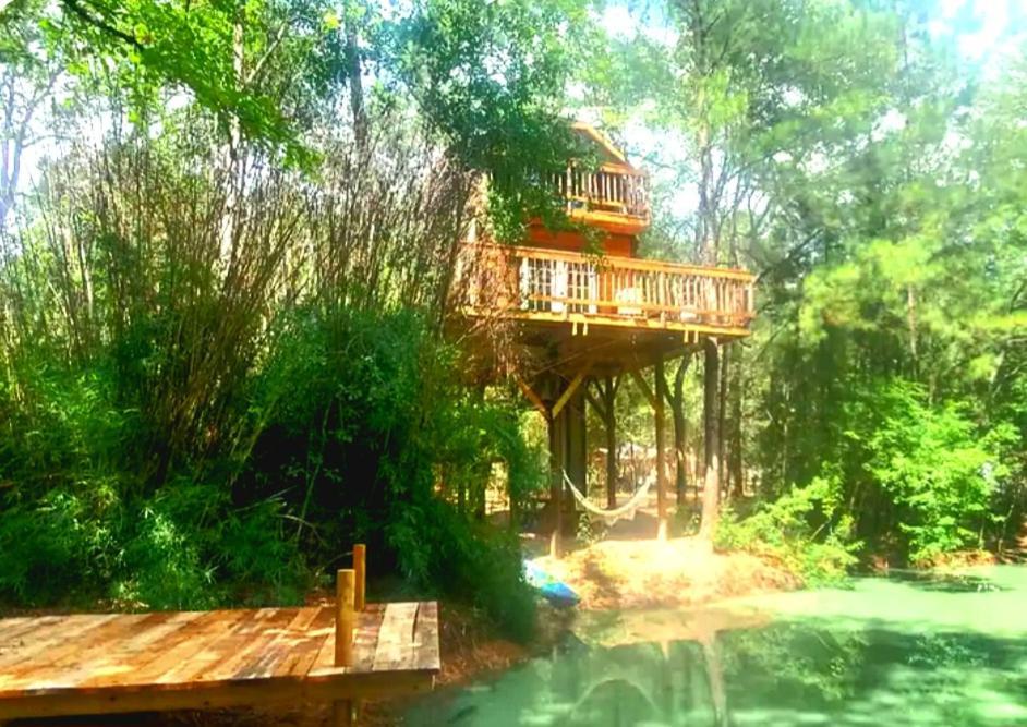 Waterfront Treehouse In A Magical Forest Waller Екстер'єр фото